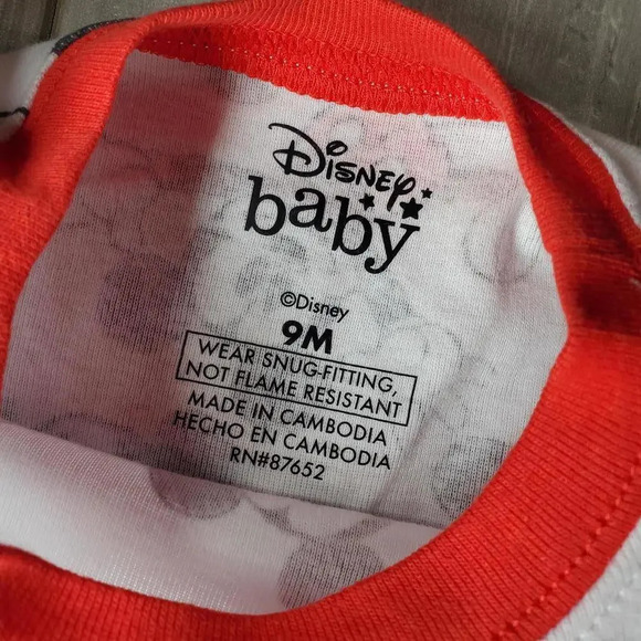 NWT Mickey Mouse Baby Boy T-Shirt, Short, and Pants Pajama Set, 4-Piece, Size 9M - Picture 9 of 9